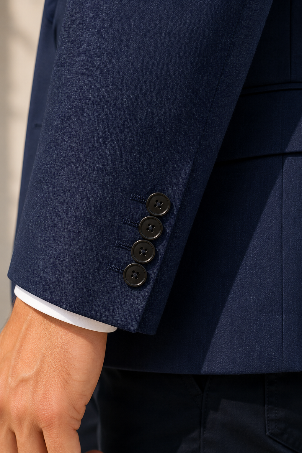 Marineblau Pire - Leinenjacke