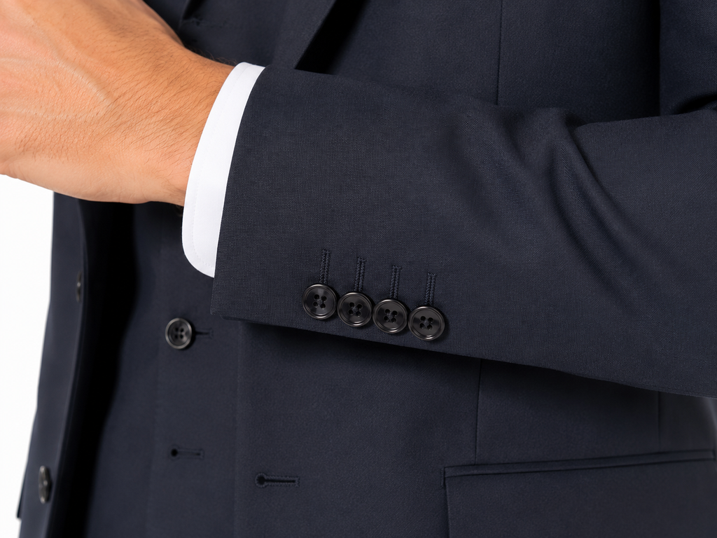 Guild Portici Slim Fit 3-teilige mit Weste Anzug Marineblau