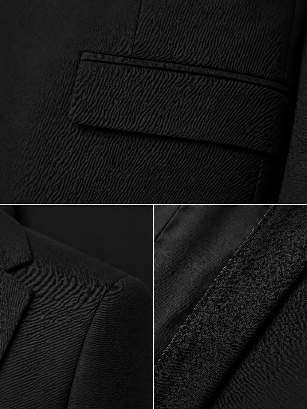 Guild Nitra Slim Fit 2 Teilege Anzug Schwarz