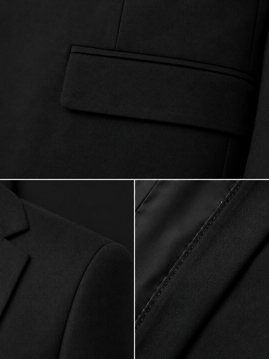 Guild Nitra Slim Fit 2 Teilege Anzug Schwarz