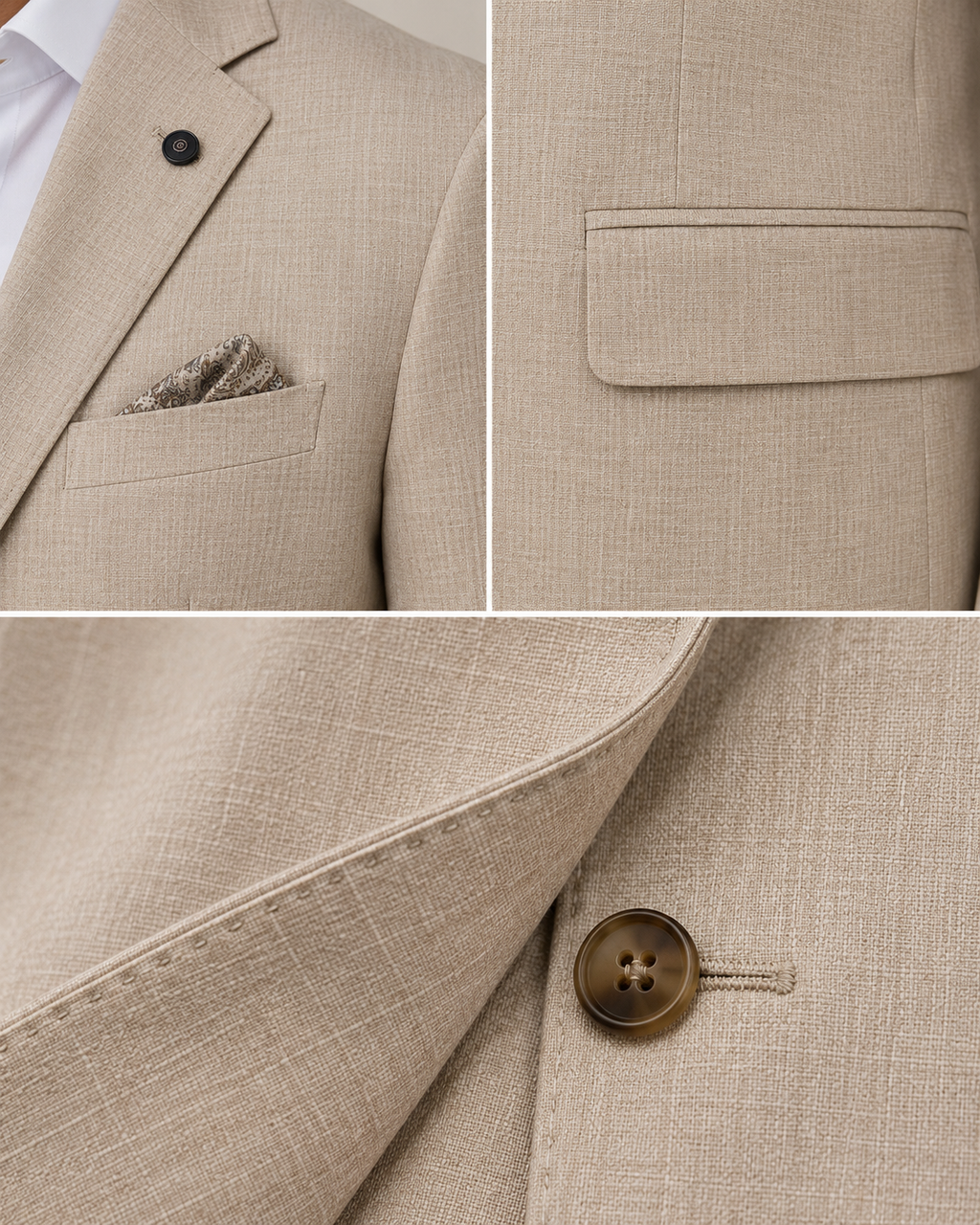 Beige Pire - Leinenjacke