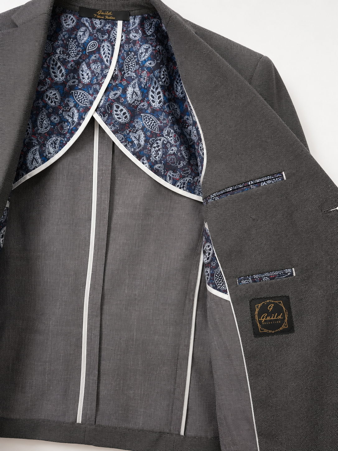 Amalfi Leinenjacke in Rauchgrau