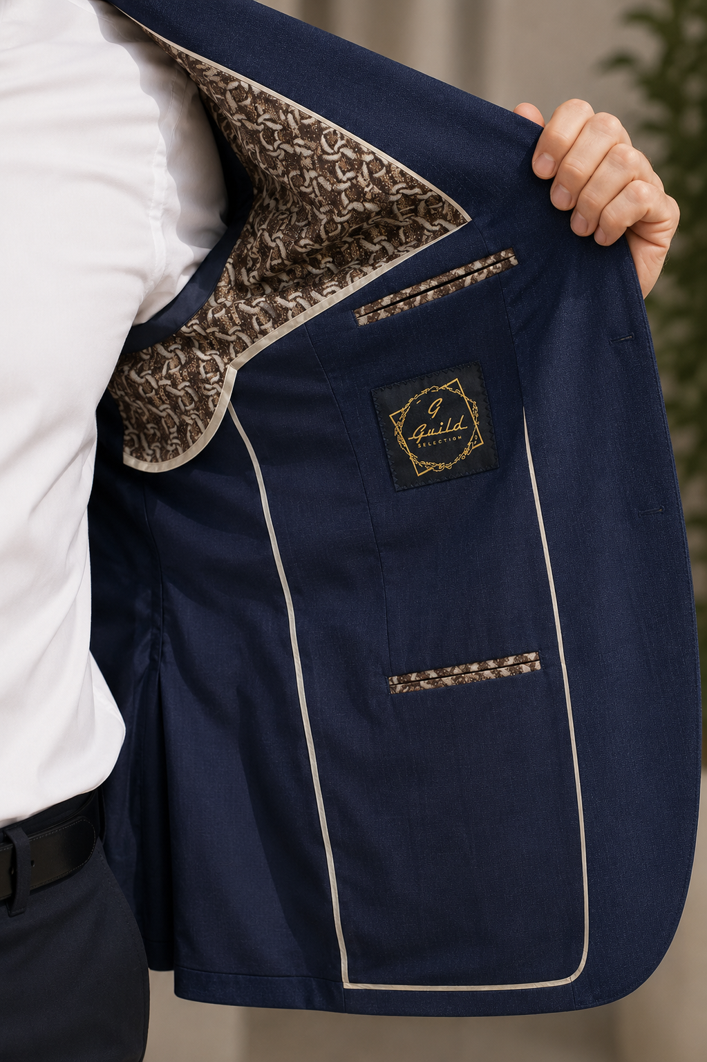 Marineblau Pire - Leinenjacke