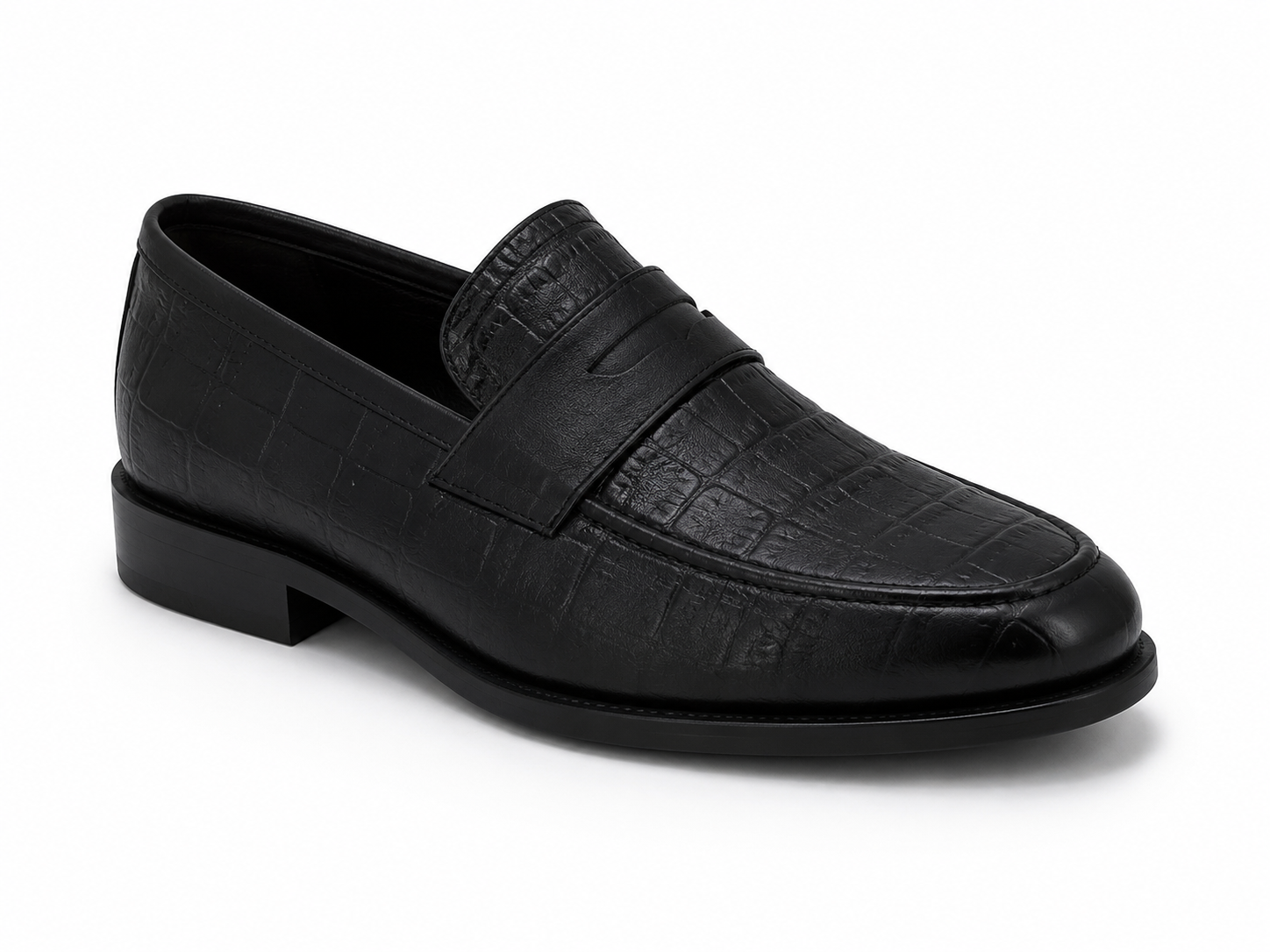 100 % Leder  Schwarze Schuhe