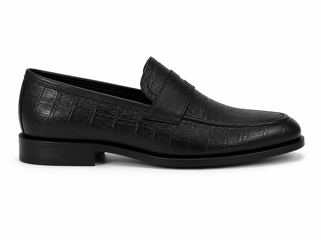 100 % Leder  Schwarze Schuhe