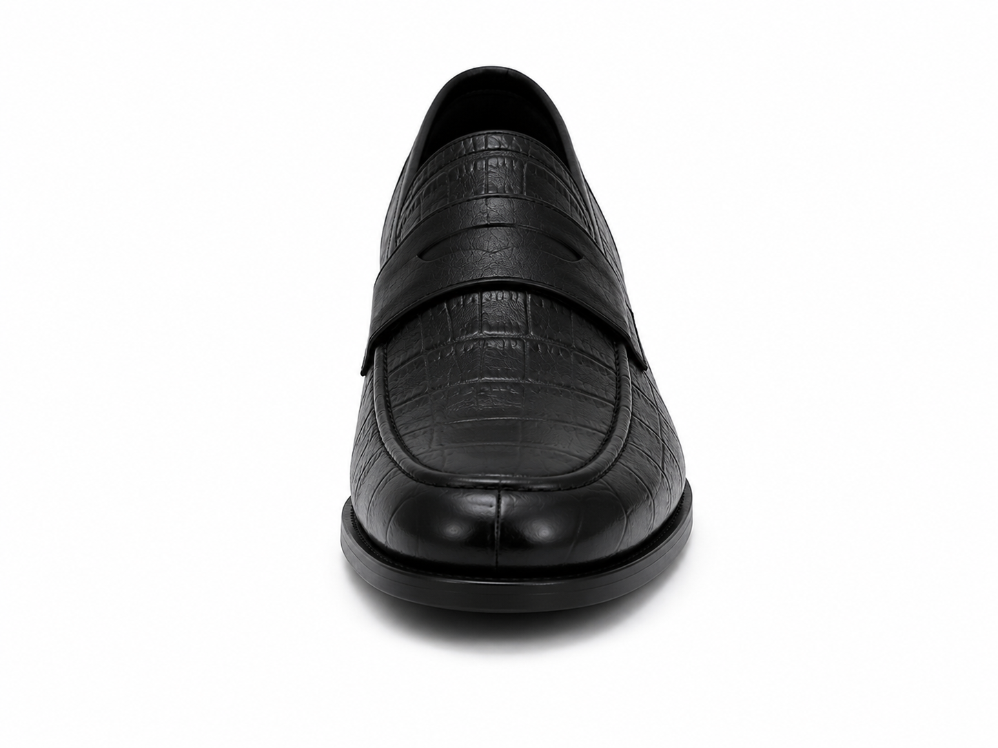100 % Leder  Schwarze Schuhe