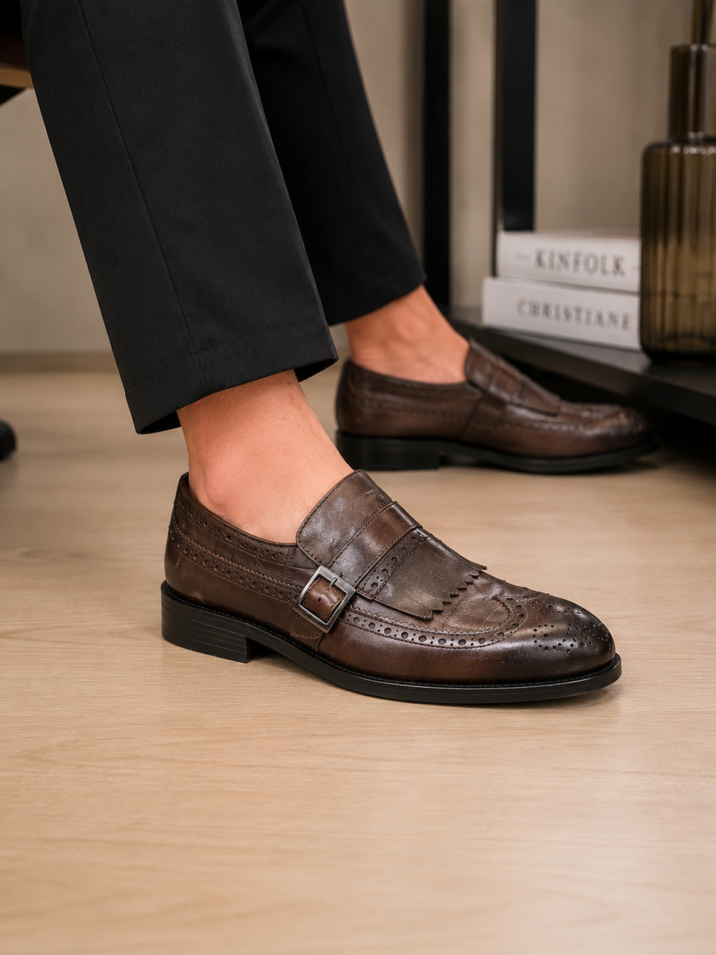 100 % Leder Braun Schuhe