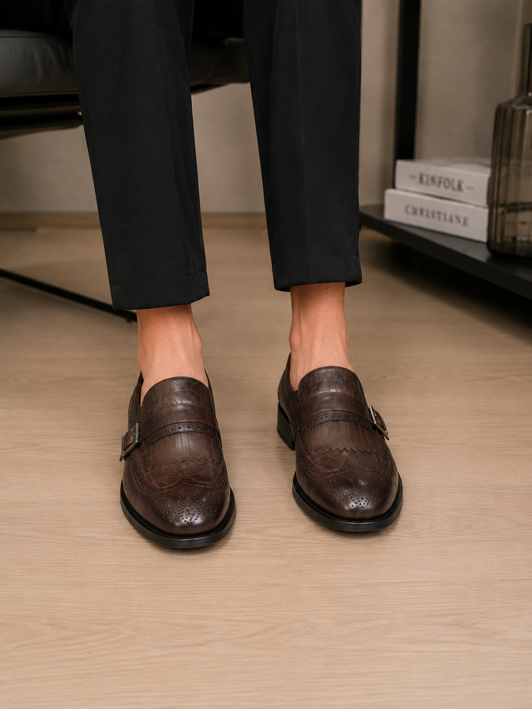 100 % Leder Braun Schuhe