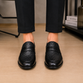 100 % Leder Schwarze Schuhe