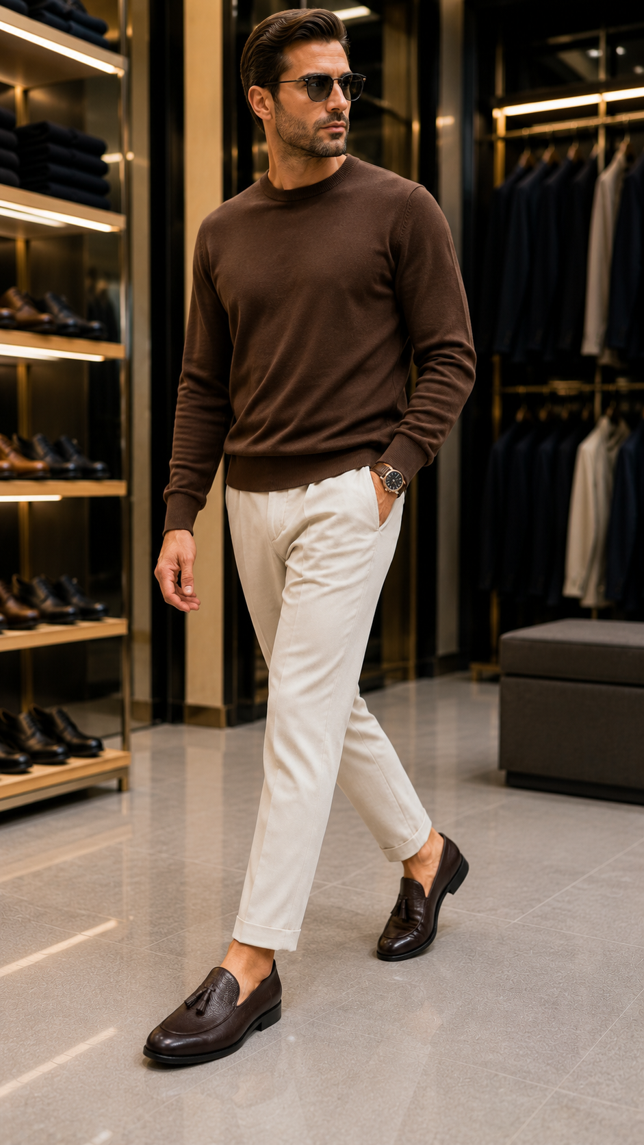 Braune Schuhe aus 100% Leder