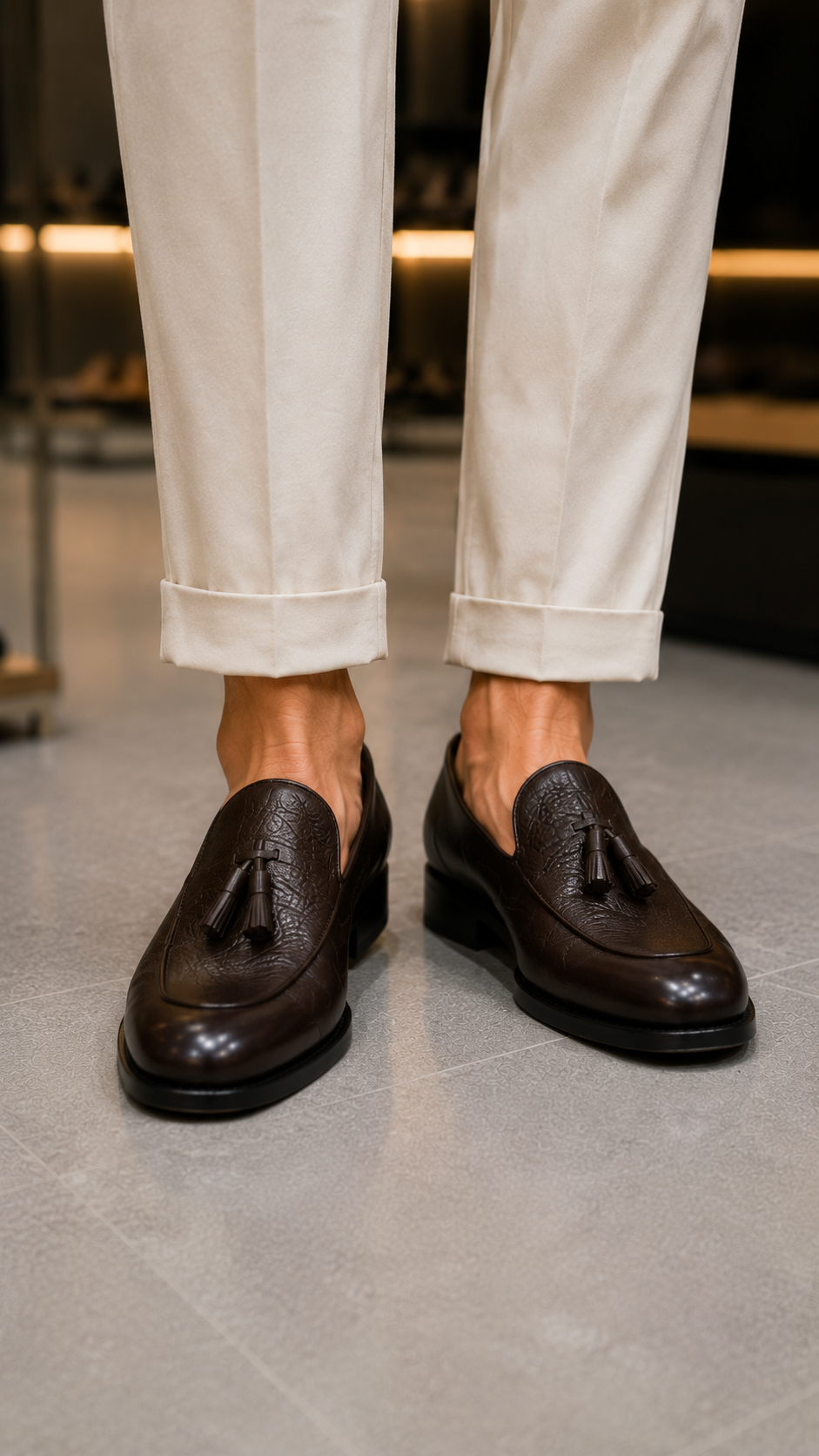 Braune Schuhe aus 100% Leder
