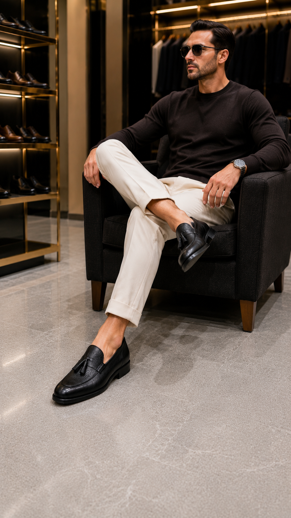 Schwarz Schuhe aus 100% Leder