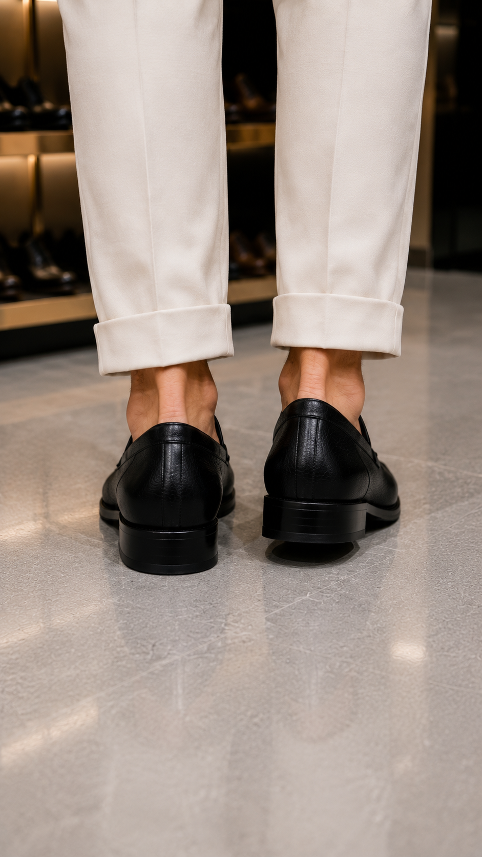 Schwarz Schuhe aus 100% Leder