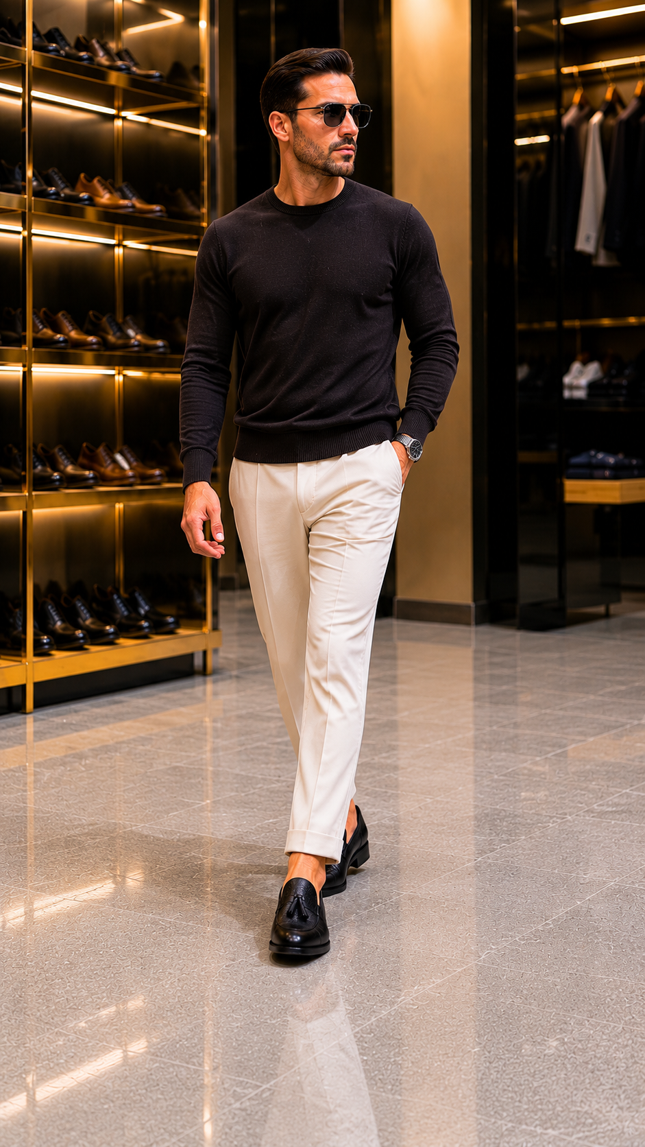 Schwarz Schuhe aus 100% Leder