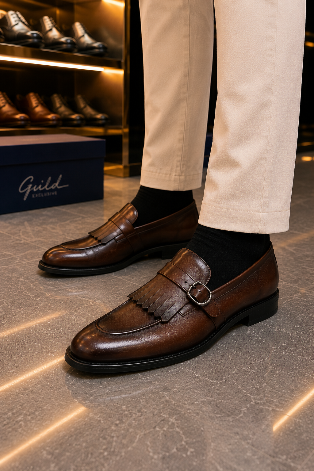 Braune Loafer Schuhe aus 100 % Leder
