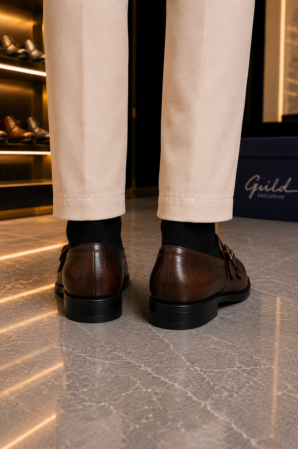 Braune Loafer Schuhe aus 100 % Leder