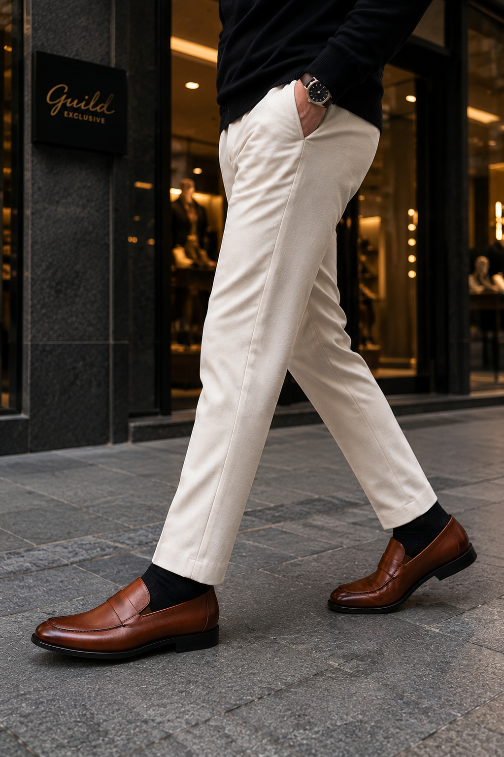 Schuhe in Hellbraun, 100% Leder.