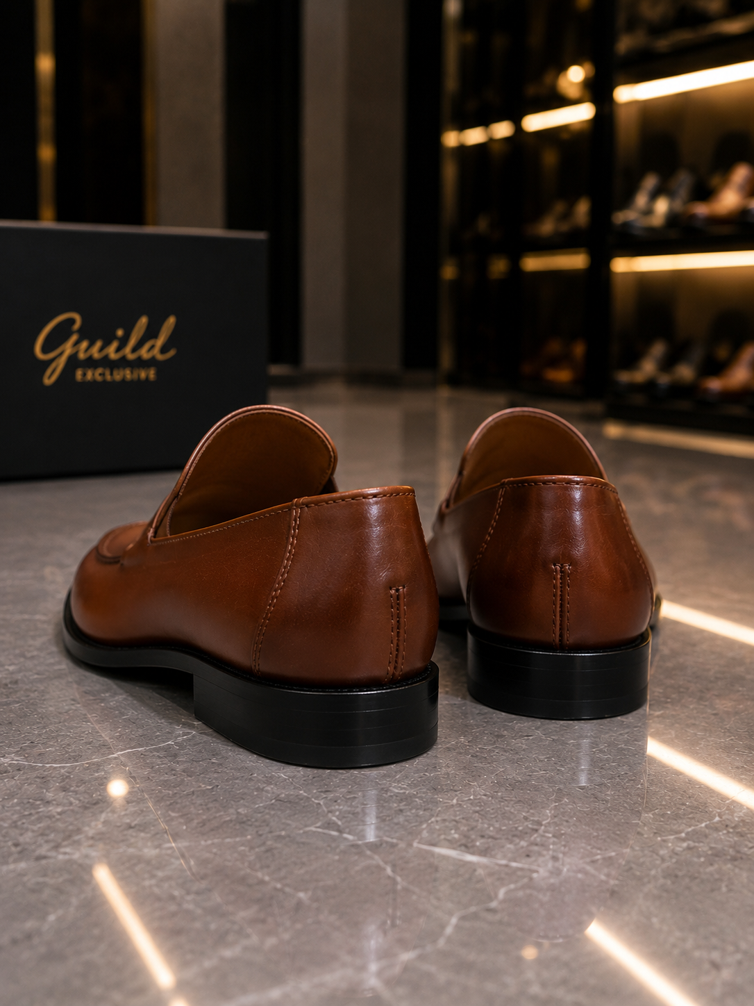Schuhe in Hellbraun, 100% Leder.