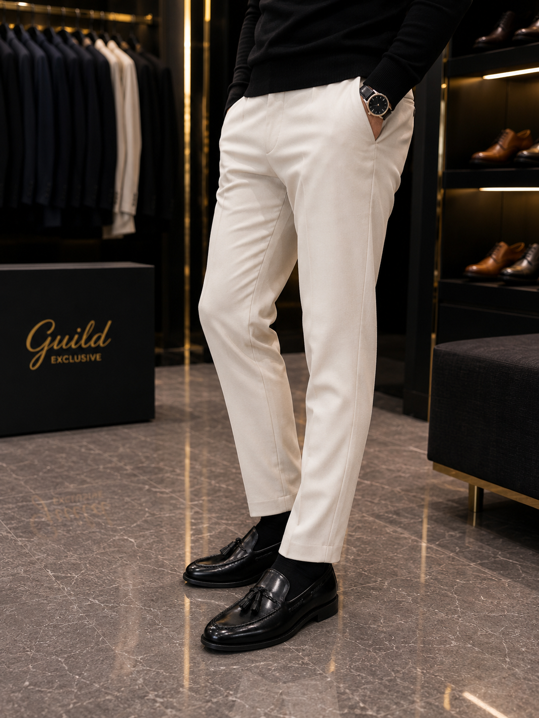 Schwarze Schuhe aus 100 % Leder