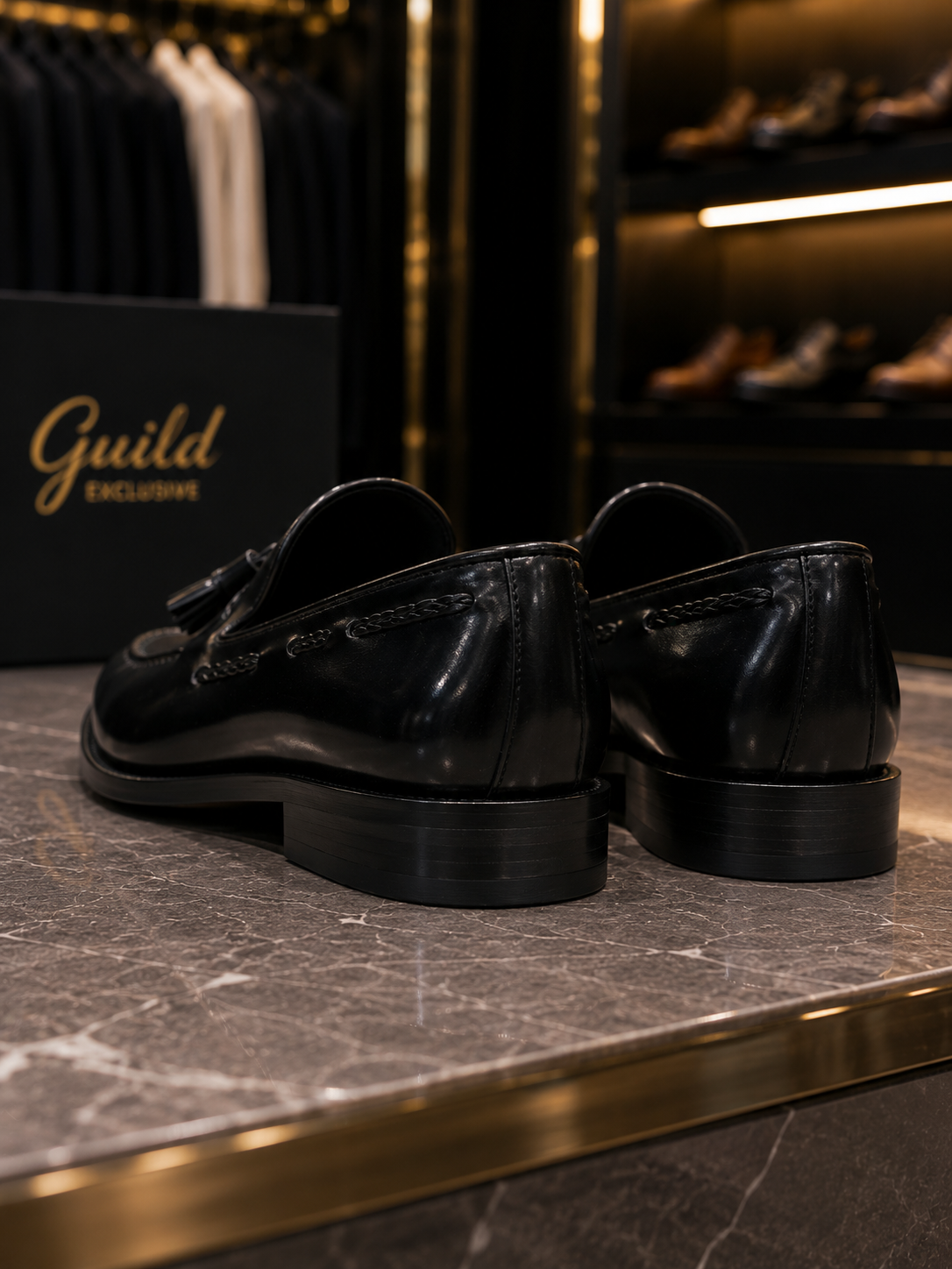 Schwarze Schuhe aus 100 % Leder
