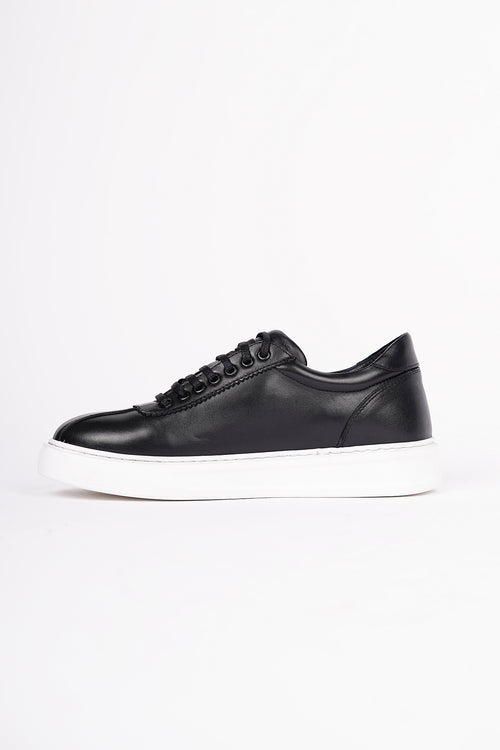 Guild 6204 Schwarze Sportschuhe aus 100 % Leder
