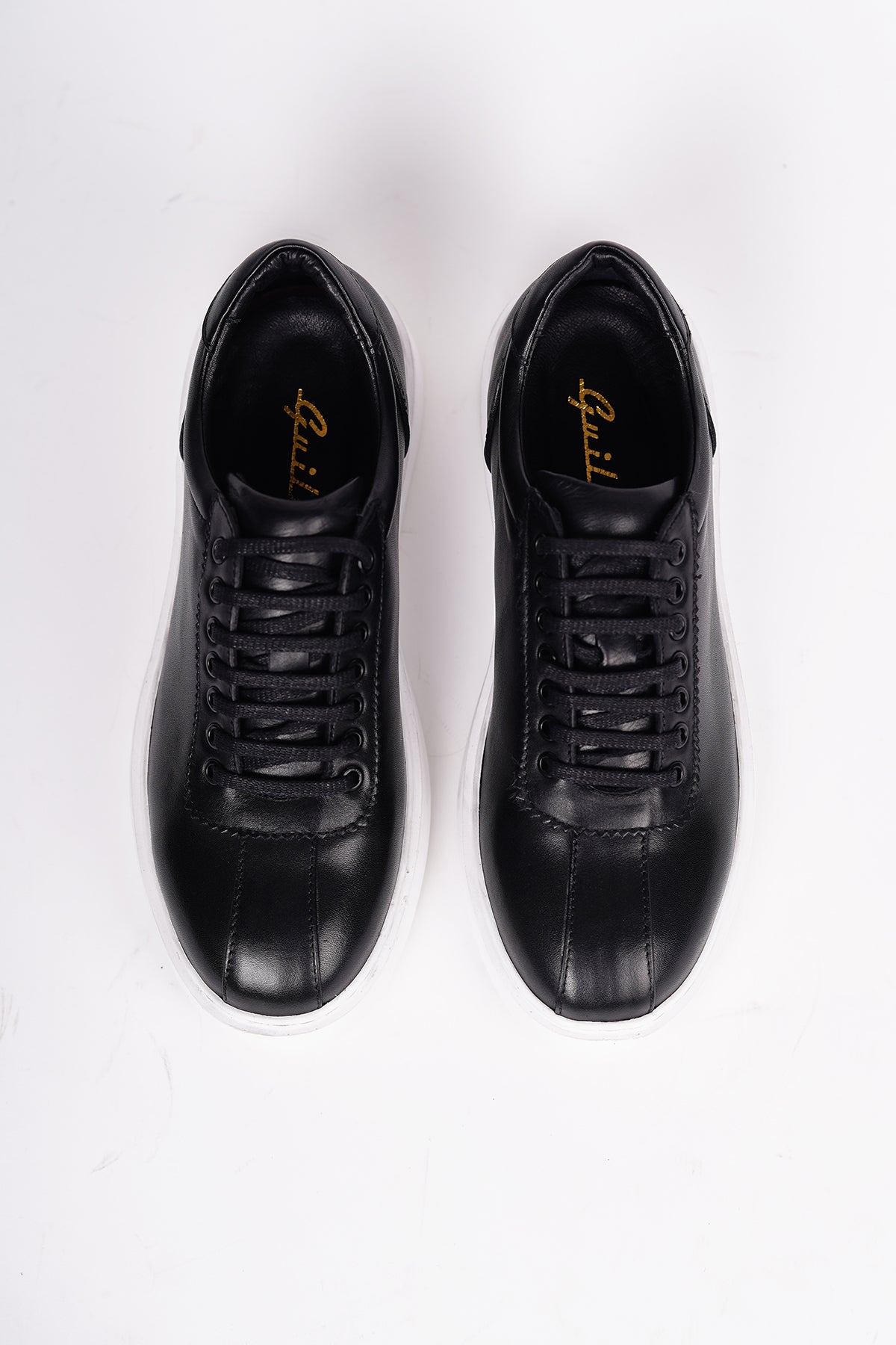 Guild 6204 Schwarze Sportschuhe aus 100 % Leder