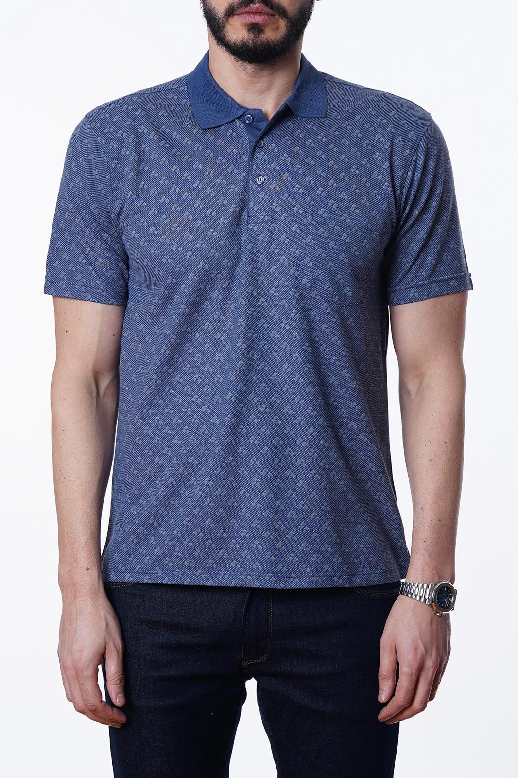 Guild 8003 Regular Fit Taschen-Indigo-T-Shirt