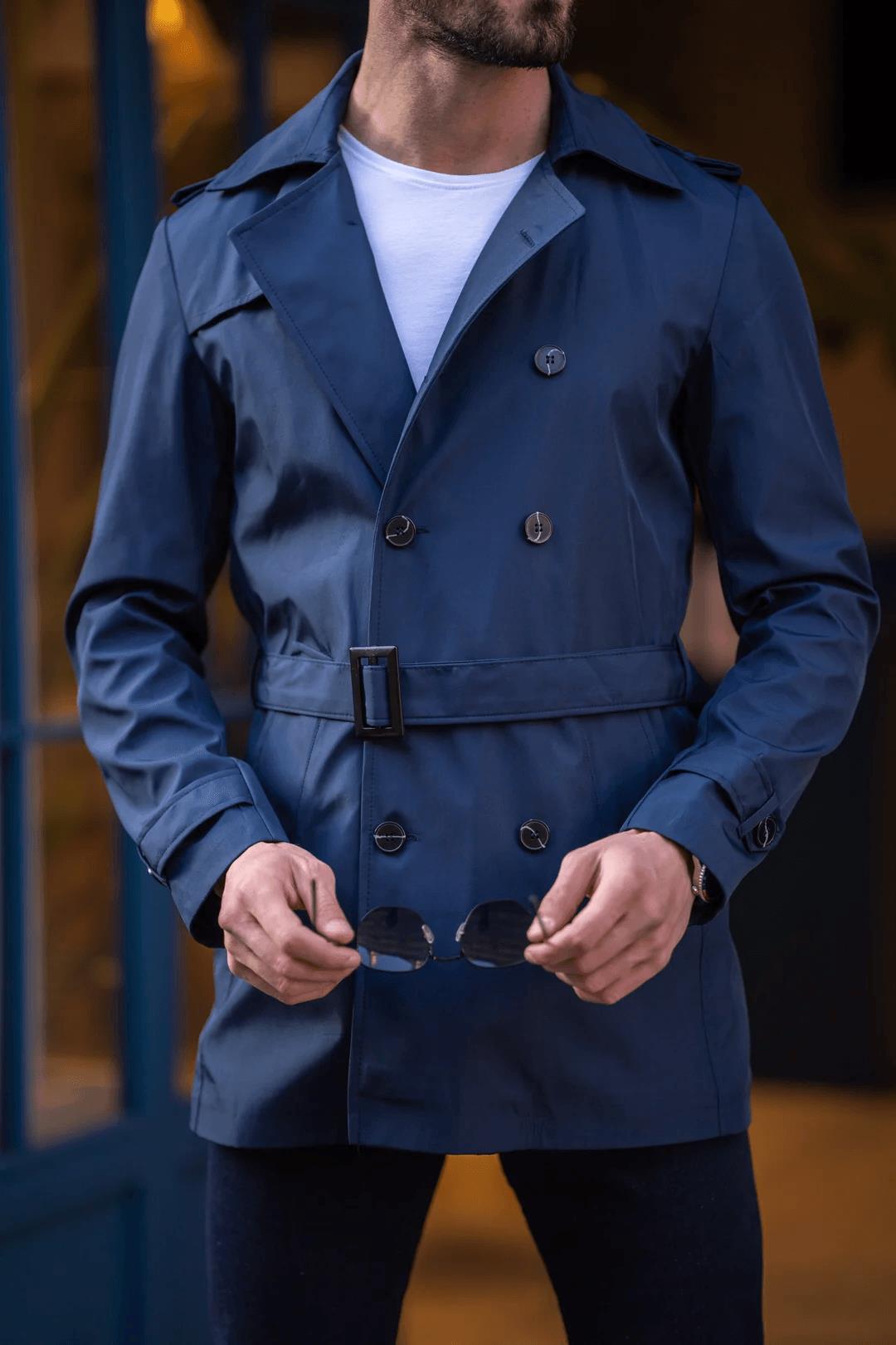 Guild Florina Marineblauer Trenchcoat