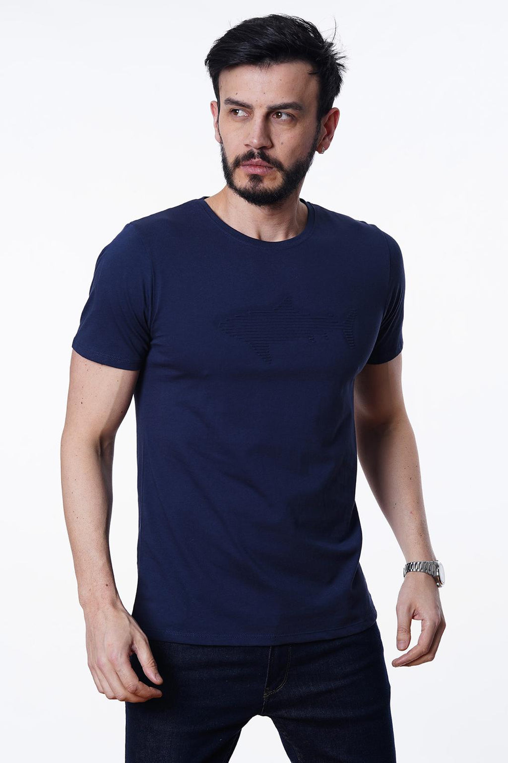 Guild Manila Marineblaues T-Shirt