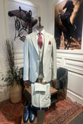 Guild Milos Slim Fit 3-teilig mit Weste Anzug Grauer
