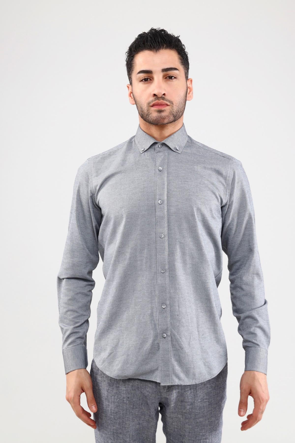 Guild Oxford 7001 Slim Fit Grey Shirt