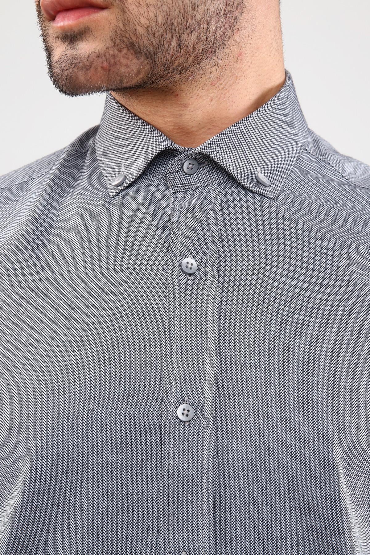 Guild Oxford 7001 Slim Fit Graues Hemd